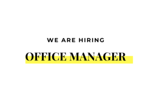Read more about the article Open Position – Office Manager (Part-time)/CLOSED